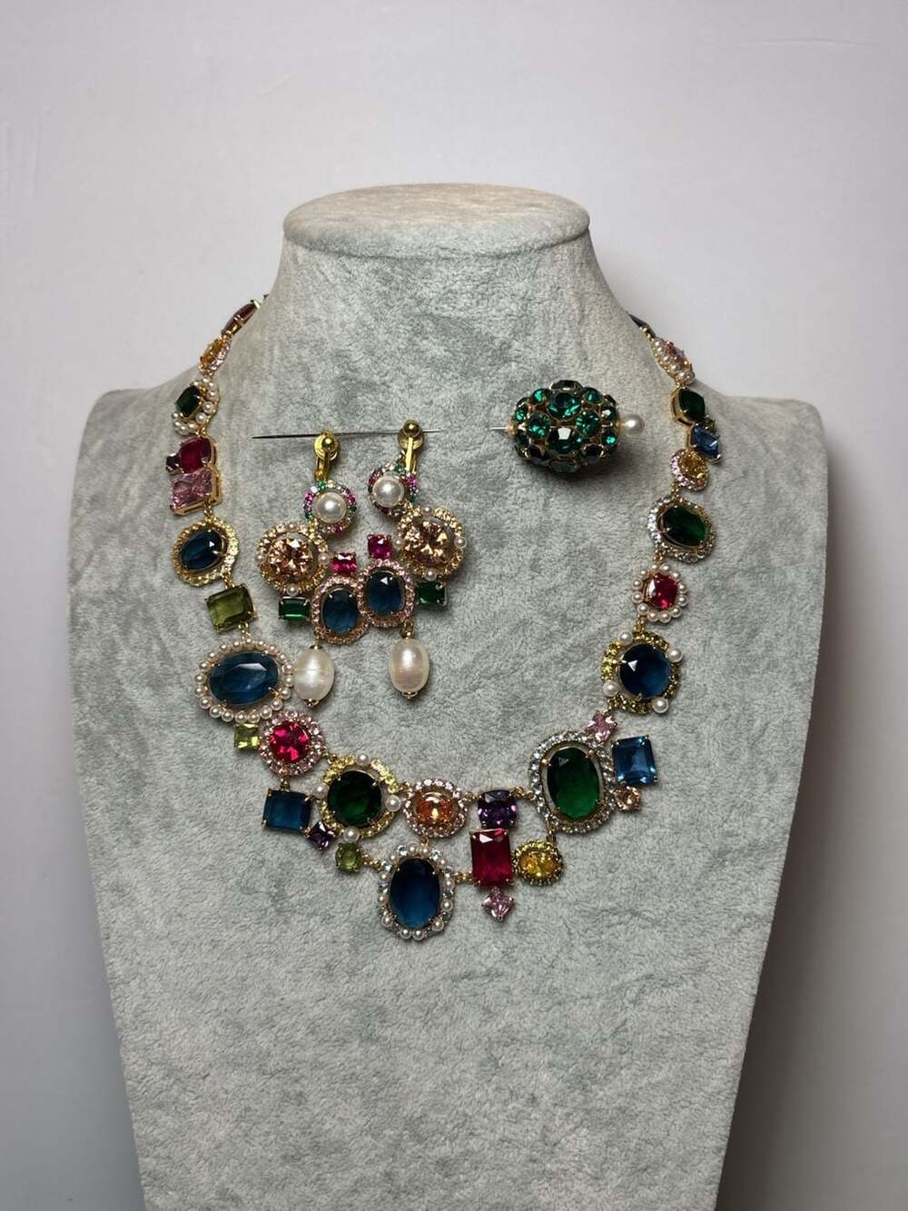 Kate Spade Crystal Kaleidoscope Necklace and Earrings Set
